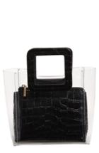 Staud Mini Shirley Transparent Handbag - Black