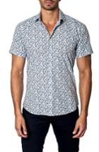 Men's Jared Lang Slim Fit Feather Print Sport Shirt - None