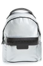 Stella Mccartney Mini Metallic Nylon Backpack - Metallic