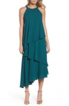 Women's Maggy London Georgette Asymmetric Dress - Green