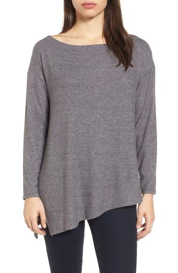 Women's Gibson Asymmetrical Cozy Fleece Convertible Top - Grey