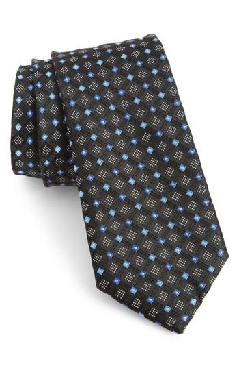 Men's Nordstrom Men's Shop Coventry Neat Silk Tie, Size - Black