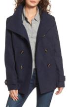 Women's Thread & Supply Double Breasted Peacoat - Blue