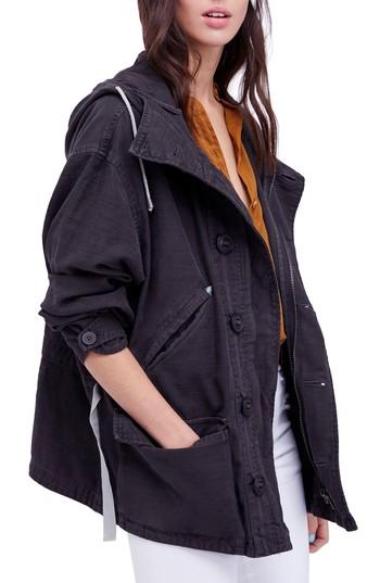 Women's Free People Joshua Tree Utility Jacket - Black