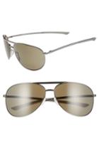 Men's Smith Serpico 2 65mm Mirrored Chromapop(tm) Polarized Aviator Sunglasses - Gunmetal