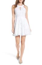 Women's Draper James Payton Lace Fit & Flare Dress - Grey
