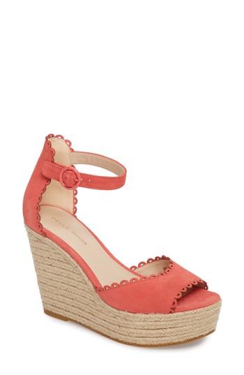 Women's Pelle Moda Raine Platform Espadrille Sandal .5 M - Pink