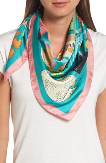 Women's Karen Mabon Jumble Sale Square Silk Scarf