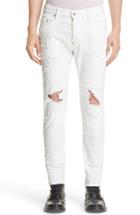 Men's Dsquared2 Skater Fit Ripped & Repaired Jeans