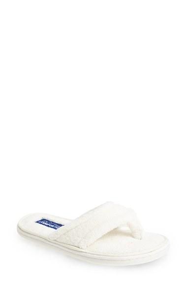 Women's Tempur-pedic 'airsock' Thong Slipper M - White