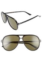 Men's Gucci Retro Web Pilot 58mm Sunglasses -