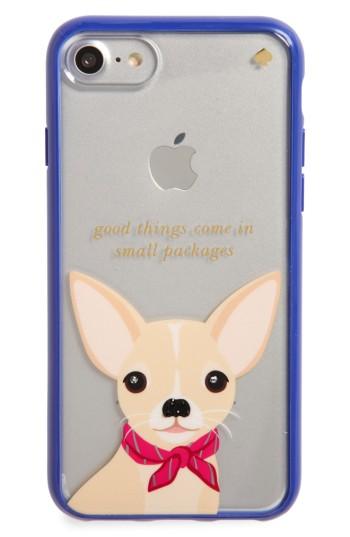 Kate Spade New York Jeweled Chihuahua Iphone 7 Case - Purple