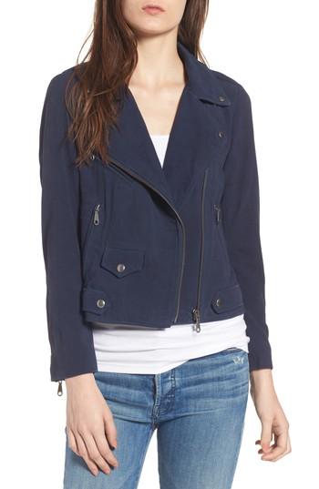 Women's Rebecca Minkoff Wes Suede Moto Jacket - Blue