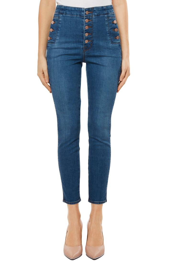 Women's J Brand Natasha Sky High High Waist Crop Skinny Jeans