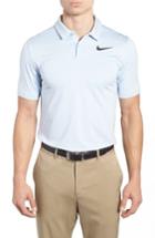 Men's Nike Dry Control Stripe Polo - Blue