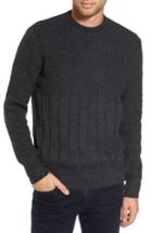 Men's Slate & Stone Wool Crewneck Sweater - Grey