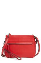 Vince Camuto Small Edsel Leather Crossbody Bag - Red