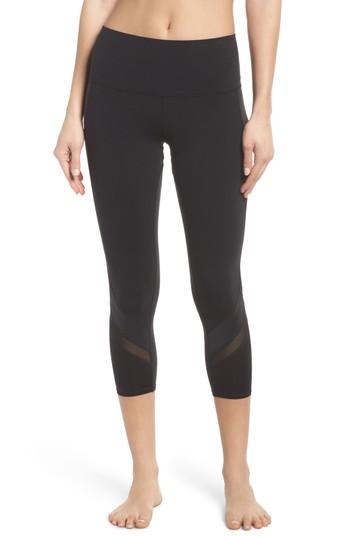 Women's Alo Elevate High Waist Capri Leggings - Black