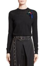 Women's Proenza Schouler Patch Embellished Wool Sweater - Black