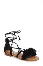Women's Steve Madden Swizzle Lace-up Sandal .5 M - Black