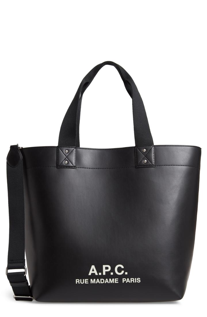 A.p.c. Cabas Eddy Tote - Black