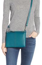Treasure & Bond Sloane Pebbled Leather Crossbody Bag - Blue/green