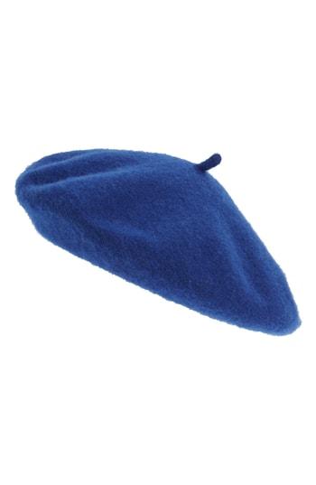 Women's Halogen Wool Blend Beret - Blue