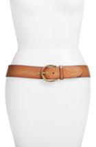 Women's Frye Campus Leather Belt - Tan