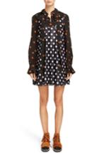 Women's J.w.anderson Polka Dot Minidress With Ditsy Floral Blouse Us / 8 Uk - Black