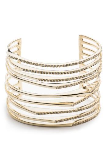Women's Alexis Bittar Crystal Encrusted Origami Cuff