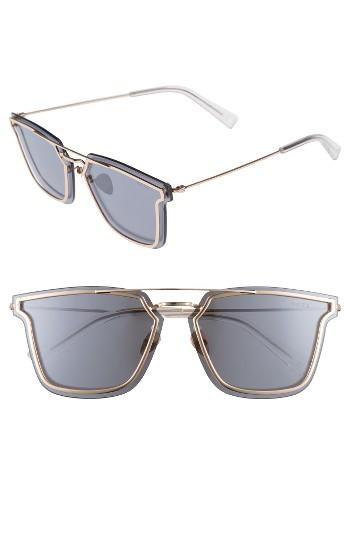 Women's Haze Bond 67mm Oversize Mirrored Sunglasses - Rose Gold