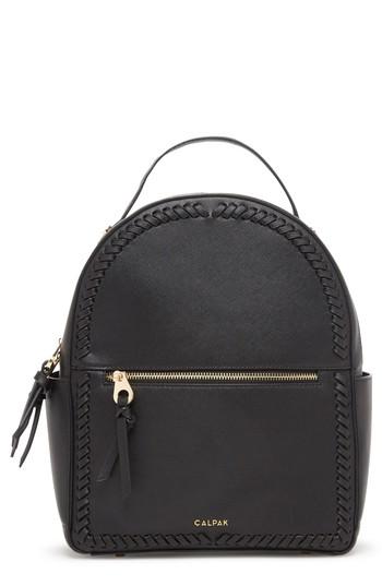 Calpak Kaya Faux Leather Round Backpack - Black
