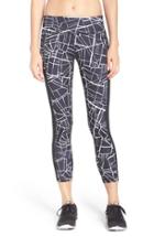 Women's Zella 'fly By' Print Running Midi Tights - Black