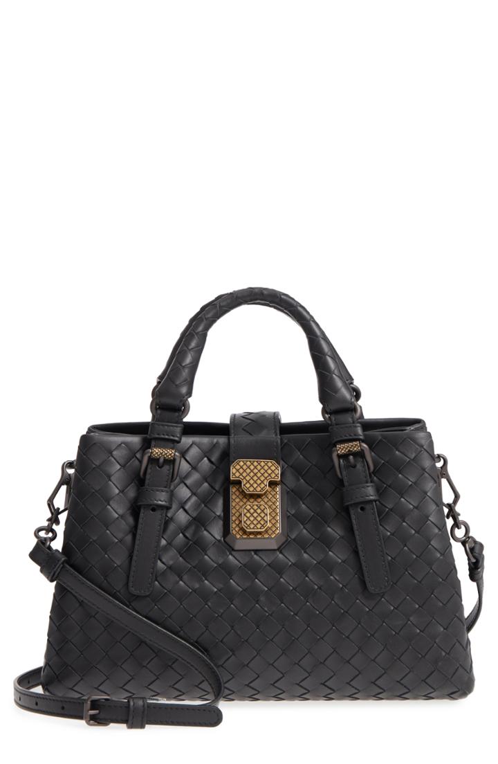 Bottega Veneta Mini Roma Leather Satchel -