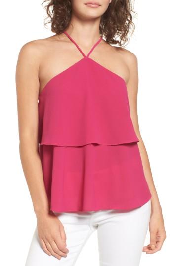 Women's Love, Fire Tiered Halter Top - Pink