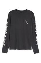 Men's Obey Old Rose Tattoo T-shirt, Size - Black