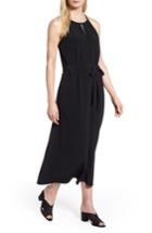 Women's Eileen Fisher Tencel Lyocell Blend Midi Dress, Size - Black