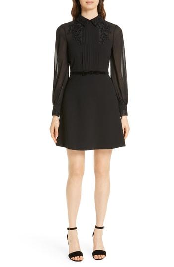Women's Ted Baker London Amaali Lace Applique Fit & Flare Dress