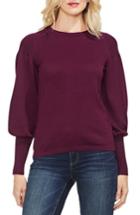 Women's Vince Camuto Blouson Sleeve Sweater, Size - Burgundy