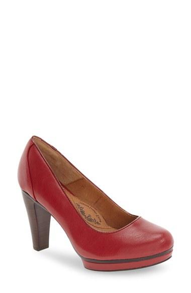 Women's Sofft 'mandy' Platform Pump M - Red