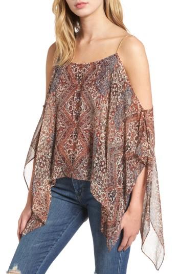 Women's Ella Moss Casablanca Tapestry Silk Blouse - Ivory
