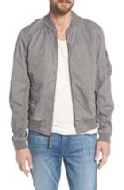 Men's Schott Nyc Ma-1 Cotton Bomber Jacket, Size - Grey