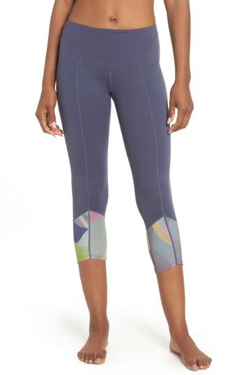 Women's Zella Re-center Crop Recycled Leggings, Size - Grey