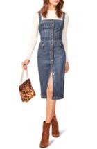 Women's Ulla Johnson Lyna Polka Dot Denim Dress