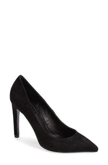 Topshop 'gemini Suede Court' Pump (women) Black