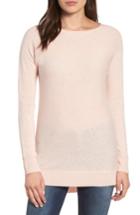 Women's Halogen High/low Wool & Cashmere Tunic Sweater, Size - Pink