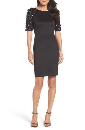 Women's Adrianna Papell St. Arcadia Beaded Cocktail Dress - Black