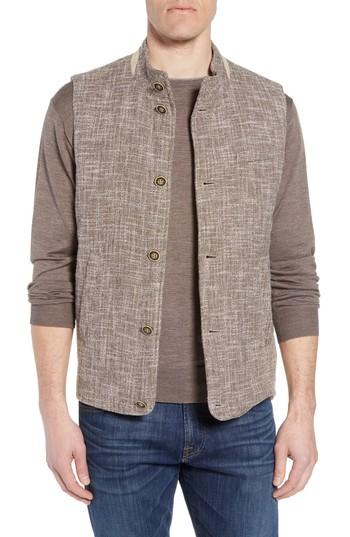 Men's Peter Millar Collection Expedition Fit Vest, Size Small - Brown