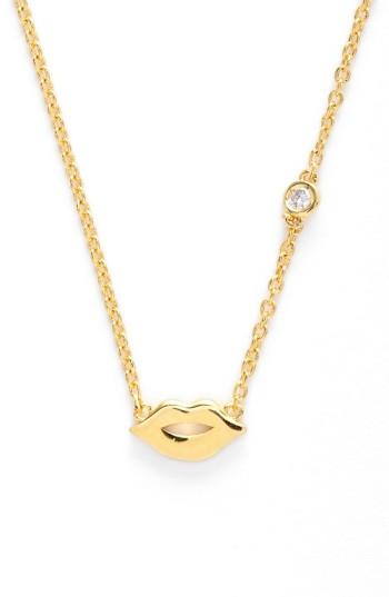 Women's Shy By Se Lips Necklace