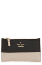 Women's Kate Spade New York Cameron Street - Mikey Crosshatched Leather Wallet - Beige